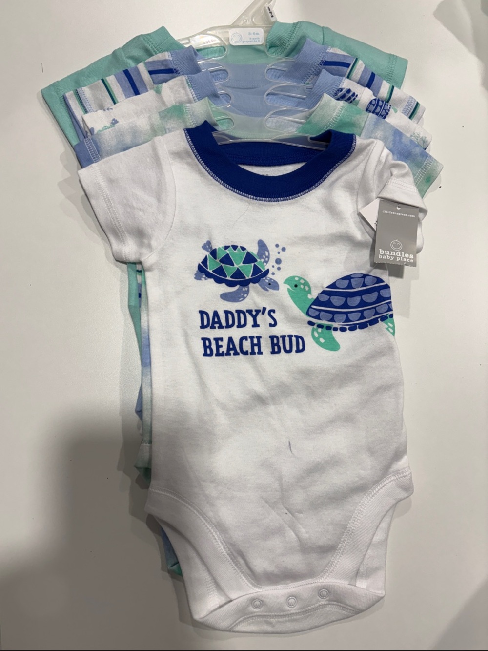 Children’s Place five pack of infant onesies - 3-6mo - NWT